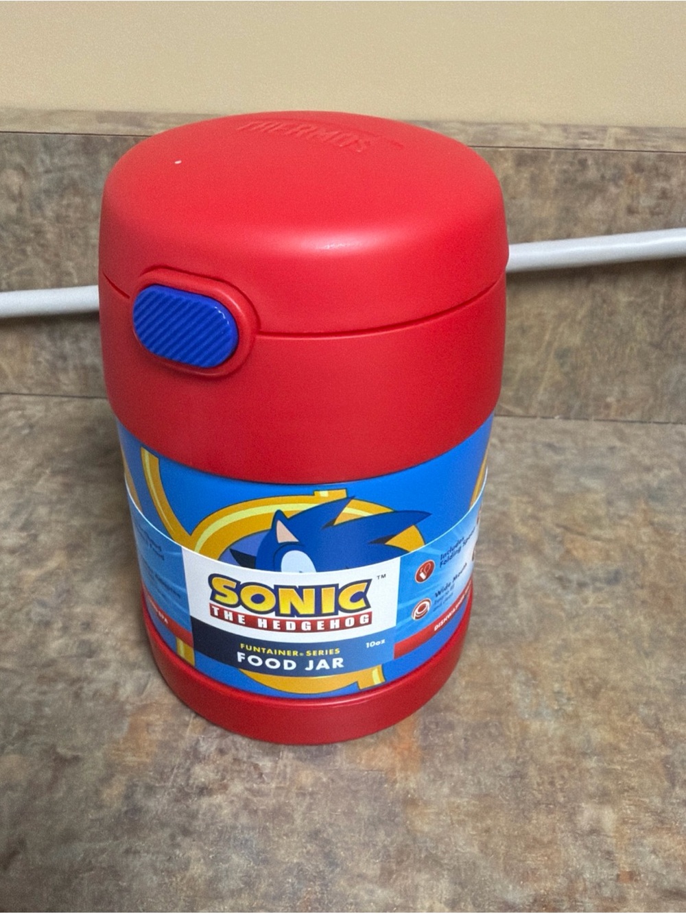 Thermos Sonic The Hedgehog Red and Blue Insulated Food Jar